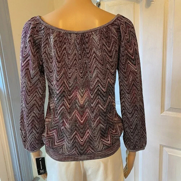 Passion Glam Party Multicolored Metallic Knit Fairy Whimsigoth Blouse Top Lady M - Picture 8 of 10